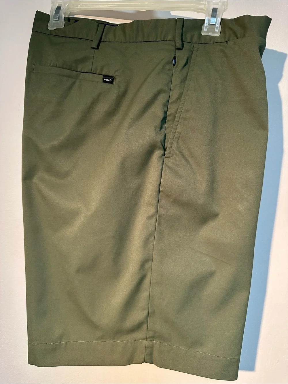 Polo by Ralph Lauren Olive Flat-Front Men’s Shorts Performance